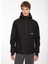 Siyah Erkek Kapüşon Yaka Relaxed Fit Sweatmont D3WM-SWT19 1
