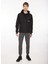 Siyah Erkek Kapüşon Yaka Relaxed Fit Sweatmont D3WM-SWT19 2