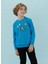 Nakışlı Erkek Saks Sweatshırt HRBTXT304 Haribo Çocuk Sweatshirt 1