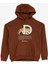 Kahve Erkek Çocuk Kapüşon Yaka Oversize Baskılı Sweatshirt D3WB-SWT23 1