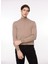 Fermuarlı Yaka Slim Fit Kahve Erkek Kazak WM63_ZMG9 1