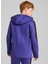 Mor Erkek Çocuk Düz Eşofman Üstü 68180327-EVOSTRIPE Fz Hoodie Dk 4