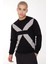 Yarım Balıkçı Yaka Slim Fit Siyah Erkek Kazak UMA23045MA 1