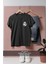 Oversize Simple Real Madrid Logo Cep Tasarımlı Unisex T-Shirt 1