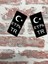 3ADİJİTALSİYAH Türk Yazılı Plaka Kenarı Tr 3