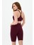 Momiji Push Up Şekillendirici Biker Bordo 2