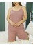 Büyük Beden Askılı Şortlu Pijama Takımı 2xl-3xl-4xl-5xl 1