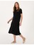 Kadın Siyah Regular Fit Örme Elbise 50306008-VR046 1