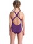 Girl's Arena Multi Colours Swimsuit V Back Kız Çocuk Mayo Mor 009007909 2