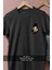 Oversize Cartoon Bruce Lee Cep Tasarımlı Unisex T-Shirt 2