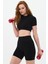 Aozora Sport Aktif Spor Mini Şort Siyah 3
