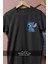 Oversize Lilo Et Stitch Cep Tasarımlı Unisex T-Shirt 4