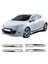 Renault Megane 3 Uyumlu 2010-2016 Krom Kapı kolu 4 Kapı Paslanmaz Çelik Tek Sensör 1