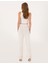 Kadın Beyaz Loose Fit Triko Pantolon 50305606-VR013 4