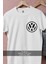 Oversize Vw - Volkswagen Simple Logo Cep Tasarımlı Unisex T-Shirt 2