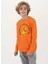 Baskılı Erkek Turuncu Sweatshırt HRBTXT305 Haribo Çocuk Sweatshirt 1