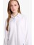 Relax Fit Basic Düz Keten Karışımlı Uzun Kollu Tesettür Gömlek Tunik D9702AX25SM 4