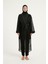 Siyah Tül Kimono – Tesettür Plaj Kimonosu | Ferah ve Şık P2501-1 2