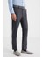 Kaşmir Karışım Flanel Chino Gri Çizgili Pantolon 3