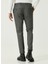 Normal Bel Duble Paça Slim Fit Siyah - Gri Erkek Pantolon 1084295 3