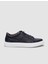 %100 Hakiki Deri Lacivert Bağcıklı Erkek Sneaker 1