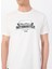 Beyaz Erkek Relaxed Baskılı T-Shirt J5SM-TST7310 4