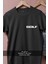 Oversize Golf Yazısı Cep Tasarımlı Unisex T-Shirt 2