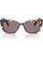 Dolce&gabbana DX4427 Çekik Lacivert Çiçekli Unisex Çocuk Güneş Gözlüğü 1