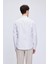 Kahverengi Comfort Fit Çizgili Pamuklu Düğmeli Yaka Uzun Kollu Casual Gömlek 24D19ETC0001_105 5