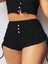 Kadın Ip Askılı Crop Bluz ve Yanlardan Büzgülü Ikili Kaşkorse Short Takım 2