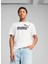 68253202 Ess No. 1 Logo Tee Wh Beyaz Yuvarlak Yaka Regular Fit Baskılı Erkek T-Shirt 1