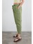 Beli Bağlamalı Straight Keten Pantolon 2