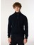 Erkek Fermuarlı Basic Nakışlı Sweatshirt M4WM-SWT-1560 1
