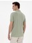 Çağla Yeşili Regular Fit %100 Pamuk Polo Yaka Basic Tişört 5