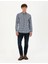 Lacivert Slim Fit Uzun Kollu Gömlek 4