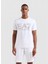 Bisiklet Yaka Beyaz Erkek T-Shirt 3DPT37PJMUZ 1