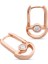 Mini Taşlı Paslanmaz Çelik Rosegold Kadın Küpe 1