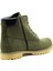 Haki Nubuk Timberland Stil Kışlık Büyük Numara Erkek Bot Sıcak Astar Rahat Geniş Kalıp 48 4