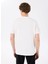 D4SM-TST3302 Beyaz Bisiklet Yaka Basic Baskılı Erkek T-Shirt 5