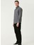 Antrasit Erkek Gömlek Slim Fit Düz Gömlek 1092974 3