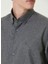 Antrasit Erkek Gömlek Slim Fit Düz Gömlek 1092974 6