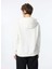 Ekru Kadın Kapüşon Normal Nakışlı Sweatshirt M4WL-SWT-1974 5