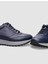 Lacivert Erkek Deri Sneaker 123154R 4
