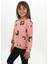 Kız Çocuk Pano Baskılı Sweatshirt 4