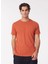 Kiremit Erkek Bisiklet Yaka Basic T-Shirt F4SM-TST 0103 3