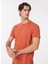 Kiremit Erkek Bisiklet Yaka Basic T-Shirt F4SM-TST 0103 4