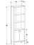 Rustik 5 Raflı Kapaklı Kitaplık-Mat Beyaz 66X196X32 cm (Gxyxd) 6