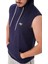 Training Kapüşonlu Kolsuz T-Shirt Lacivert 4