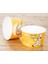 Kraft Kağıt Şeffaf Kapaklı Çorba Kasesi - 16 Oz - 480 Ml. - 50 Adet / Kase + Kapak 2