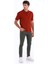 Bordo Regular Fit Düz Polo Yaka Tişört 2